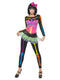 Neon Skeleton Adult Ladies Costume